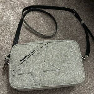 Golden goose silver cross body bag